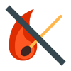 Picture of a 'Don't Start Fire' match icon